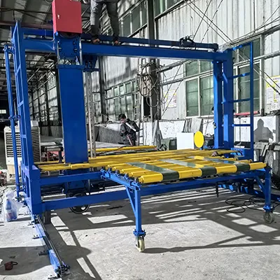 Niestandardowa linia do ciągłego spieniania Podwójne ostrza w trakcie instalacji